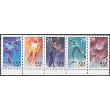 Олимпиада США 1994, Лиллехаммер-94 серия 5 марок сцепка