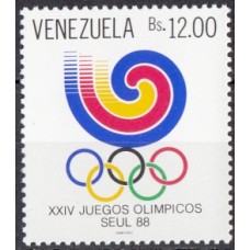Олимпиада Венесуэла 1988, Сеул-88, Эмблема ОИ, марка Mi: 2551А