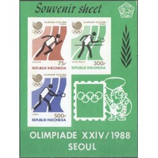 Олимпиада Индонезия 1988, Сеул-88 Теннис блок Mi: 60В без зубцов