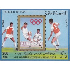Олимпиада Ирак 1984, Лос Анджелес-84 Футбол, блок Mi: 39 (редкий)