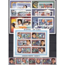 Олимпиада КНДР 1994, Лиллехаммер-94 серия с зубцами 6 марок 6 люкс-блоков 1 малый лист