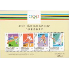 Олимпиада Макао 1992, Барселона-92 блок Mi: 19 (редкий)