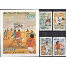 Олимпиада Мальдивы 1984, Лос Анджелес-84 полная серия (редкая)