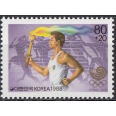 Олимпиада Корея 1988, Сеул-88 Олимпийский огонь марка  Mi: 1559