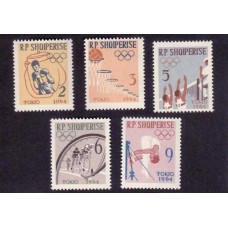 Олимпиада Албания 1963, Токио-64, серия 5 марок