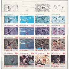 Олимпиада Шотландия Кальве 1984, Лос Анджелес-84 малый лист без зубцов Оригинал + 3 цветопробы