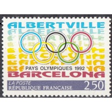 Олимпиада Франция 1992, Олимпийский год Альбертвилль-92 Барселона-92, марка Mi: 2904 A