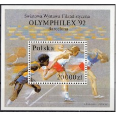 Олимпиада Польша 1992, Барселона-92 Филвыставка OLIMPHILEX '92, блок Mi: 118A