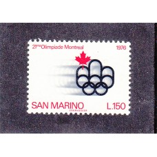 Олимпиада Сан Марино 1976, Монреаль-76, 1 марка