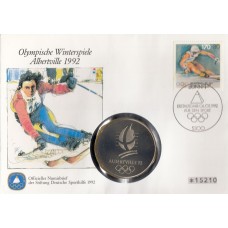 Олимпиада ФРГ 1992, Албервилль КПД с памятной медалью, Горные лыжи