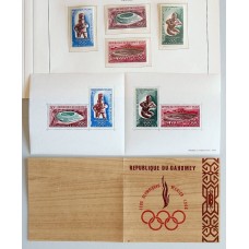 Олимпиада Дагомея(Бенин) 1968, Мексика, полная серия с буклетом