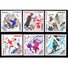 Олимпиада Монако 1980, Москва-80, Лейк Плэсид-80 серия 6 марок