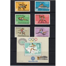 Олимпиада Румыния 1972, Мюнхен, серия и блок (эстафета Олимпийского огня)