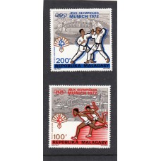 Олимпиада Мадагаскар 1972, Мюнхен серия 2 марки