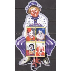 Цирк Микронезия 2003, Клоун Цирк, малый лист Клоуны Mi: 1453-56