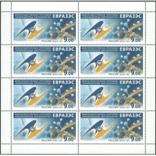 Россия 2011, Межгосударственная программа "Инновационные биотехнологии" ЕврАзЭС, полный лист марки 1528 (Заг)
