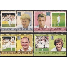 Спорт Сент Винсент, Крикет Звезды крикета, серия 8 марок