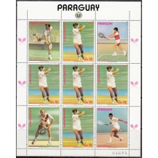 Спорт Парагвай 1986, Теннис Борис Бэккер малый лист