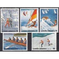 Спорт Греция 1983, Спортивные курорты Греции, серия 5 марок