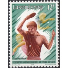 Спорт Люксембург 1986, Настольный теннис, 1 марка 