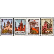 СССР 1971, Историко-архитектурные памятники, серия 4 марки 4030-33 (Сол)