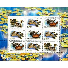СССР 1991, Фауна птицы Утки, малый лист 6334-36 (Сол)