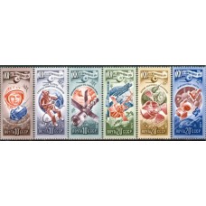 СССР 1977, 20 лет Космической эры, серия 6 марок 4752-57 (Сол)