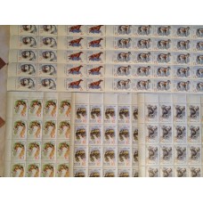 СССР 1965, Фауна Собаки, 6 полных листов марок 3163, 3167-71 (Сол)