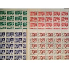 СССР 1968, Стандарт, 4 полных листа марок 3434-37 (Сол) МЕТАЛЛОГРАФИЯ