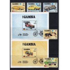 Автомобили Гамбия 1986, Автомобили серия 5 марок+2 блока, фил-выставка