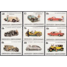 Автомобили Гренада Гренадины 1984, Ретро автомобили, серия 10 марок