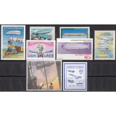 Воздухоплавание Дирижабли, набор 8 марок